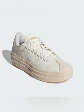 Womens adidas Platform Gazelle Sneakers, Cream Low-Top Size 9.5